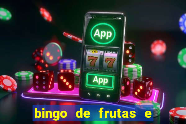 bingo de frutas e legumes para imprimir